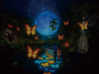 冬季限定・ライトアップされる植物館「TOKIWAナイトミュージアム」送迎・朝食バイキング付き宿泊プラン